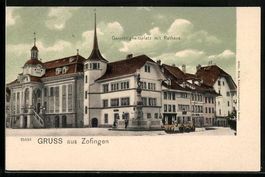 Zofingen, Gerechtigkeitsplatz mit Rathau