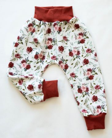 Winter/Fleece Pumphose mit Rosen Gr.86/92 NEU