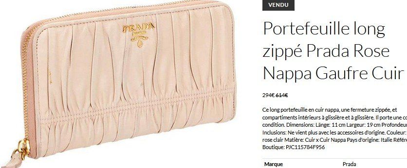 Prada Portamonete: Prada Geldbörse / Portefeuille – Usato da Collonges venduto da arashee 9