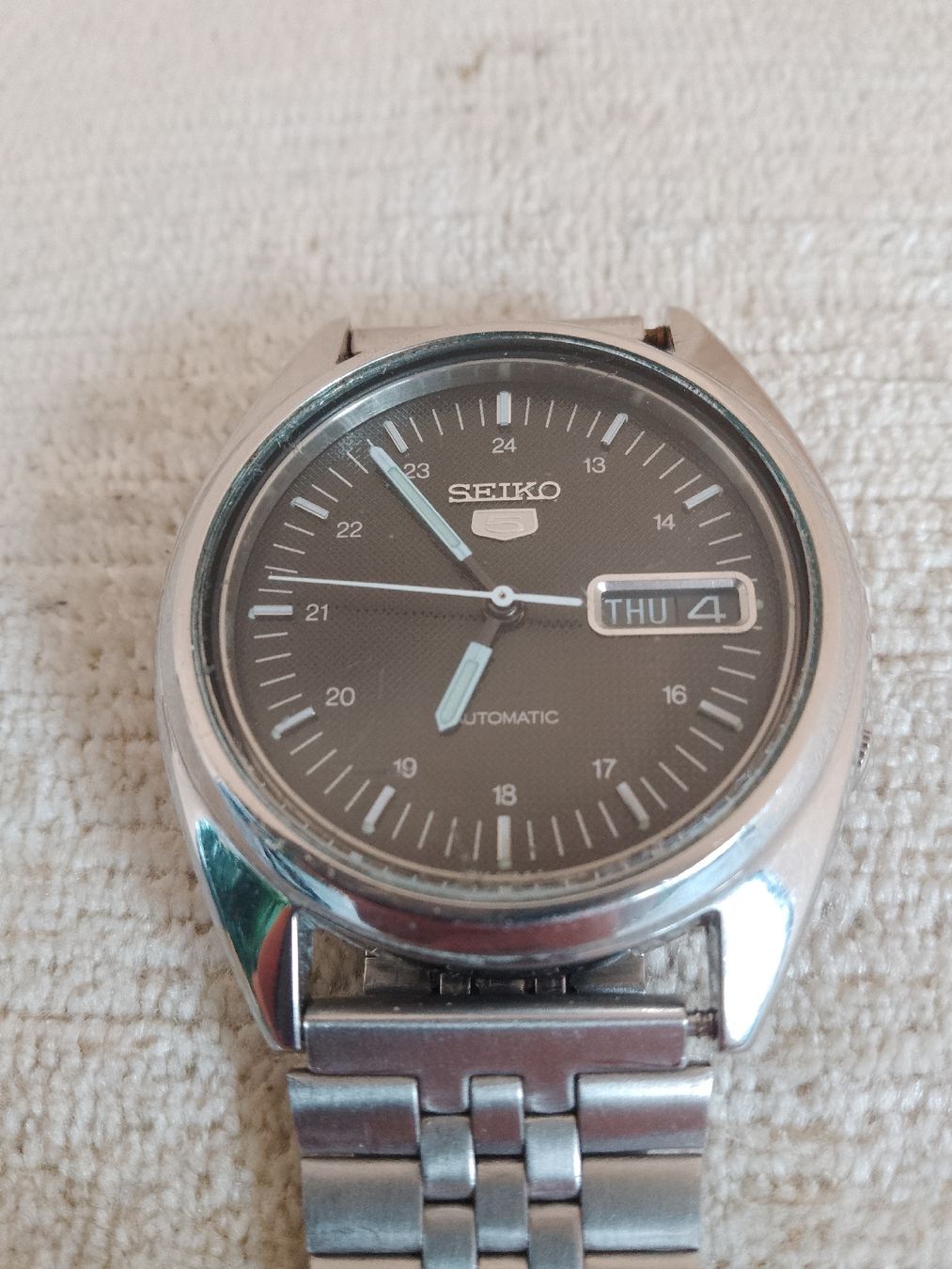 Seiko Orologi: Seiko 5 Automatic Vintage 37mm läuft  – Usato da Agno venduto da sam2608