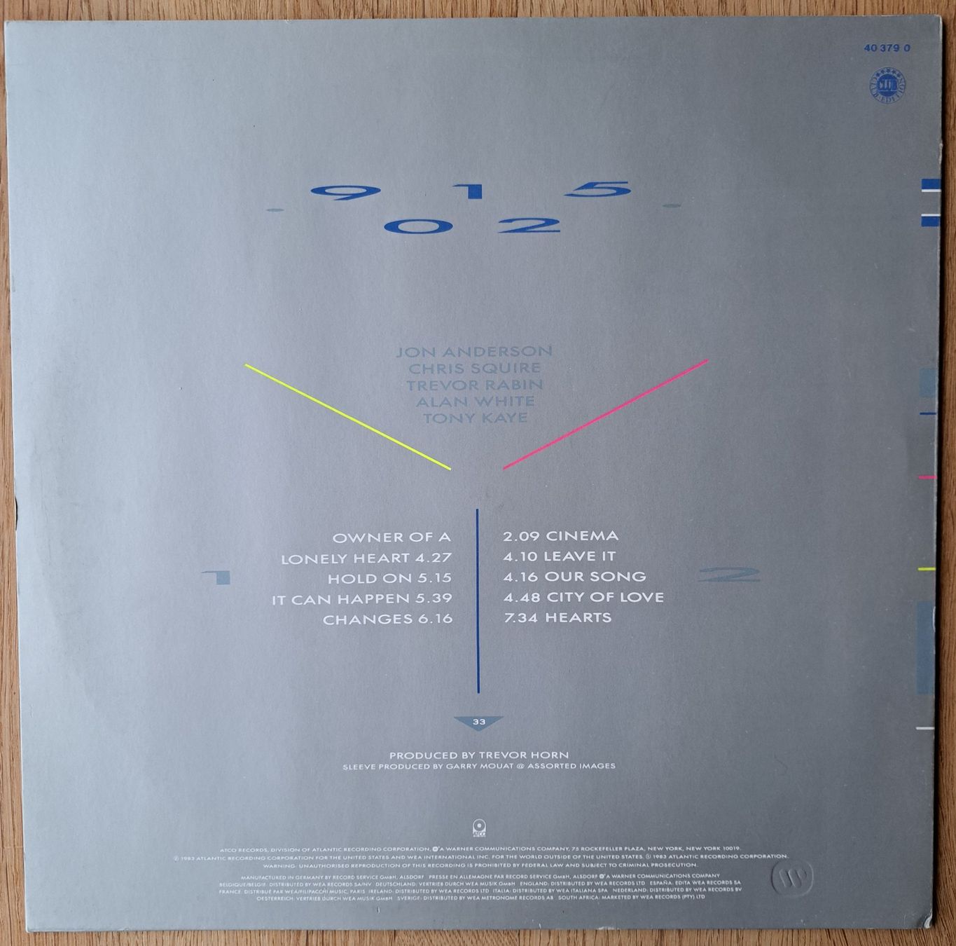 Dischi in vinile: Yes - 90125 – Usato da Meggen venduto da Ricardokoch 1