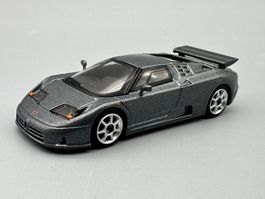 Bugatti EB110 Super Sport, Grigio Scuro Mini GT 1:64 neu OVP