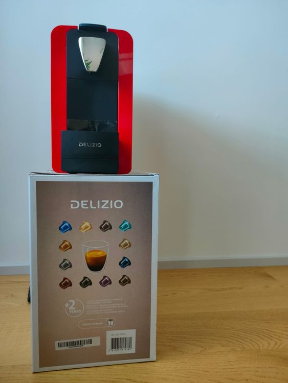 NEUE KAPSEL KAFFEEMASCHINE DELIZIO COMPACT ONE II Rot | Kaufen auf Ricardo