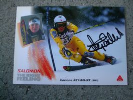 CORINNE REY-BELLET (CH) SKISTAR AUTOGRAMMKARTE