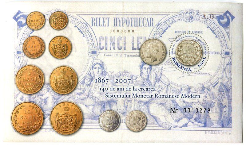 Alle Briefmarken: Block "Münzen". Rumänien – Neu und originalverpackt aus Basel von Butsch5