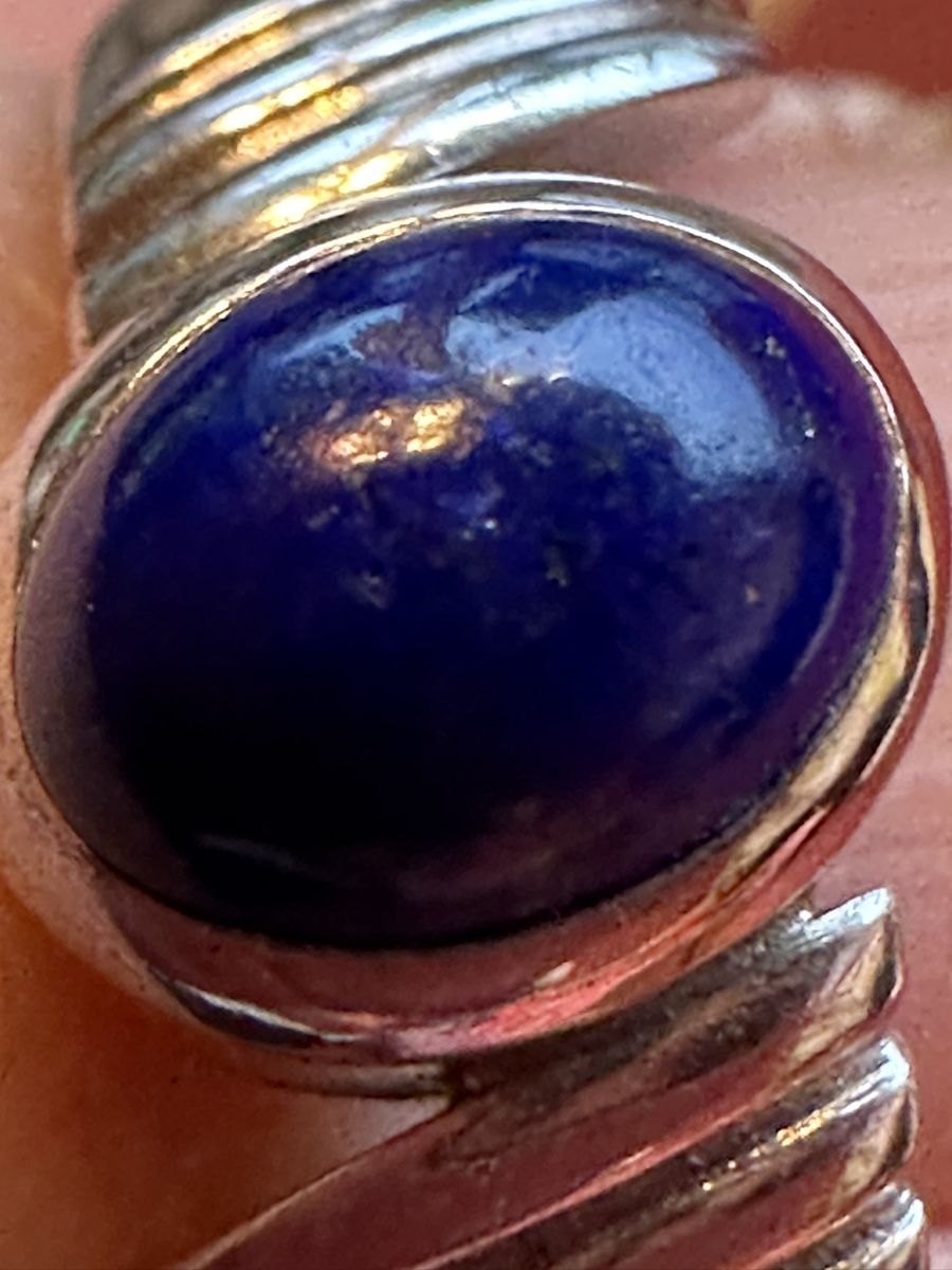 Ringe: 900 Silberring mit dunkelblauen Stein – Gebraucht aus Herbriggen von Sehrazade 6