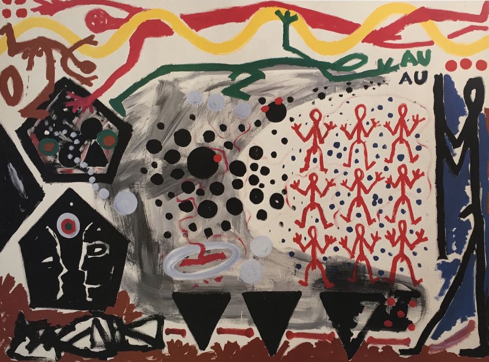 Grafica & Litografie: A.R. Penck  2 Kunstdrucke Ten X Den X Zen / Ereignis in N.Y. – Usato da Nennigkofen venduto da waltraub 6