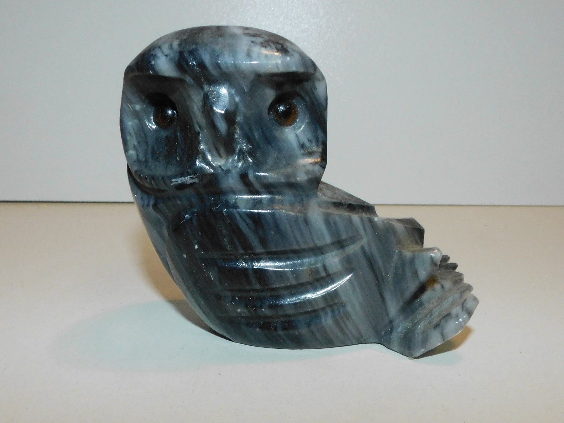 Statuette: Figur Stein - Marmorfigur Eulen Figur – Usato da Sursee venduto da 76