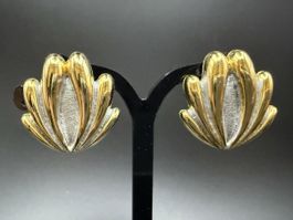 Vintage-Ohrringe Bicolor