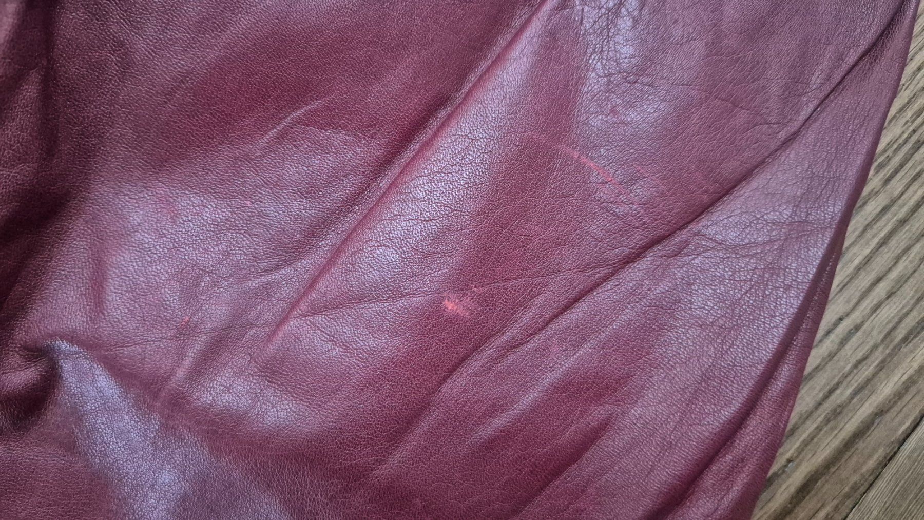 Pantaloni: Raspberry pink vintage leather pants size 38 – Usato da Zürich venduto da monadiederich 7