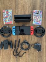 Nintendo Switch OLED Rot/Blau Mario Set