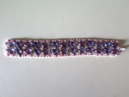 (22R)  ARMBAND Steine hellviolett