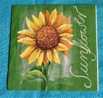 2 Servietten Sunflower grün