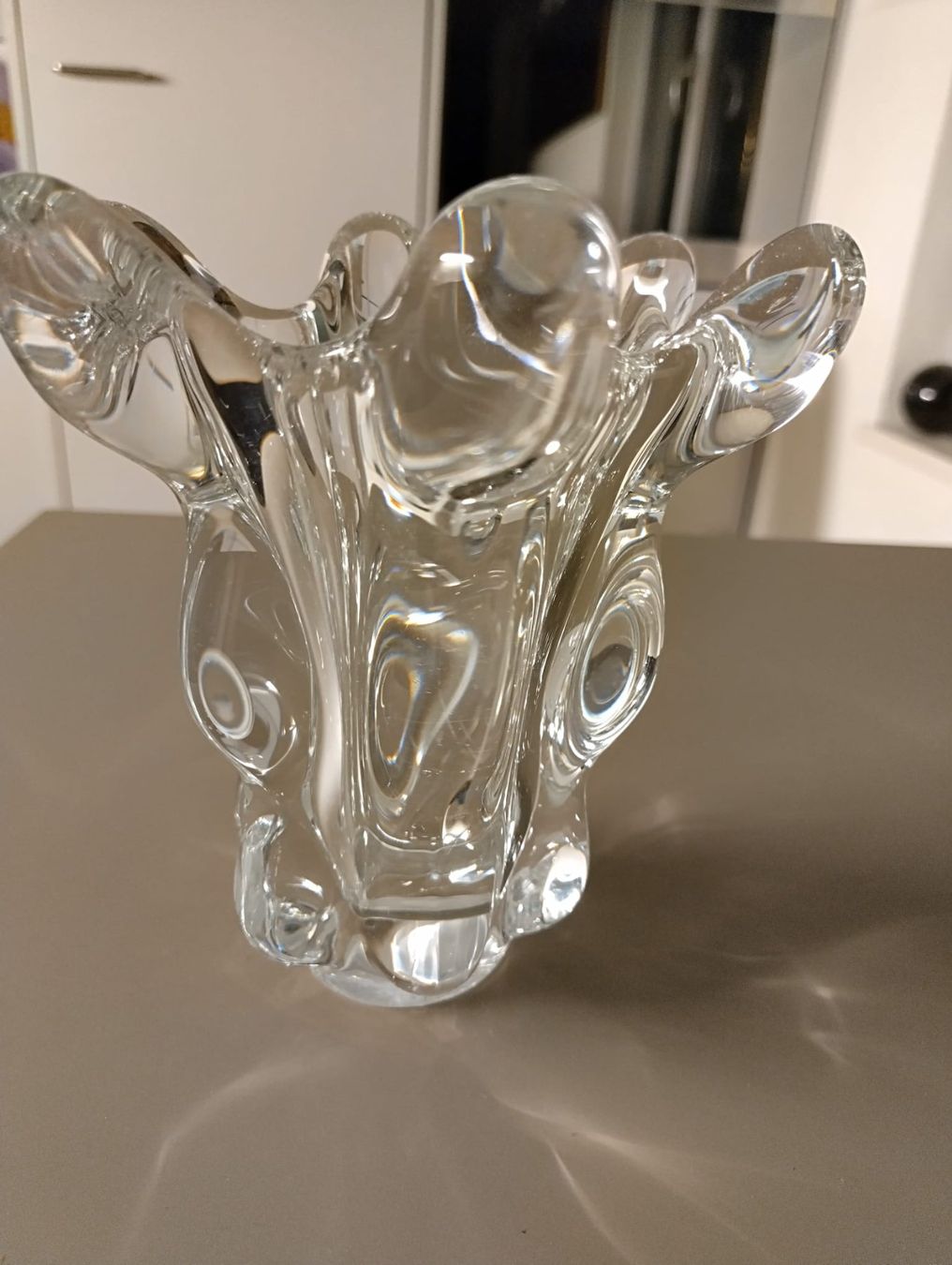 Vasi & Recipienti: Vannes le Chatel Designer Kristallvase aus Frankreich – Usato da Küsnacht ZH venduto da Hans.45