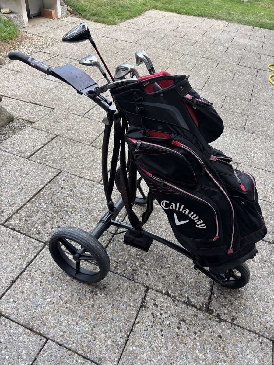 Mazze & Set: Golf Set mit Elektro Trolly Schläger Niklaus – Usato da Bachs venduto da erfolg06 2