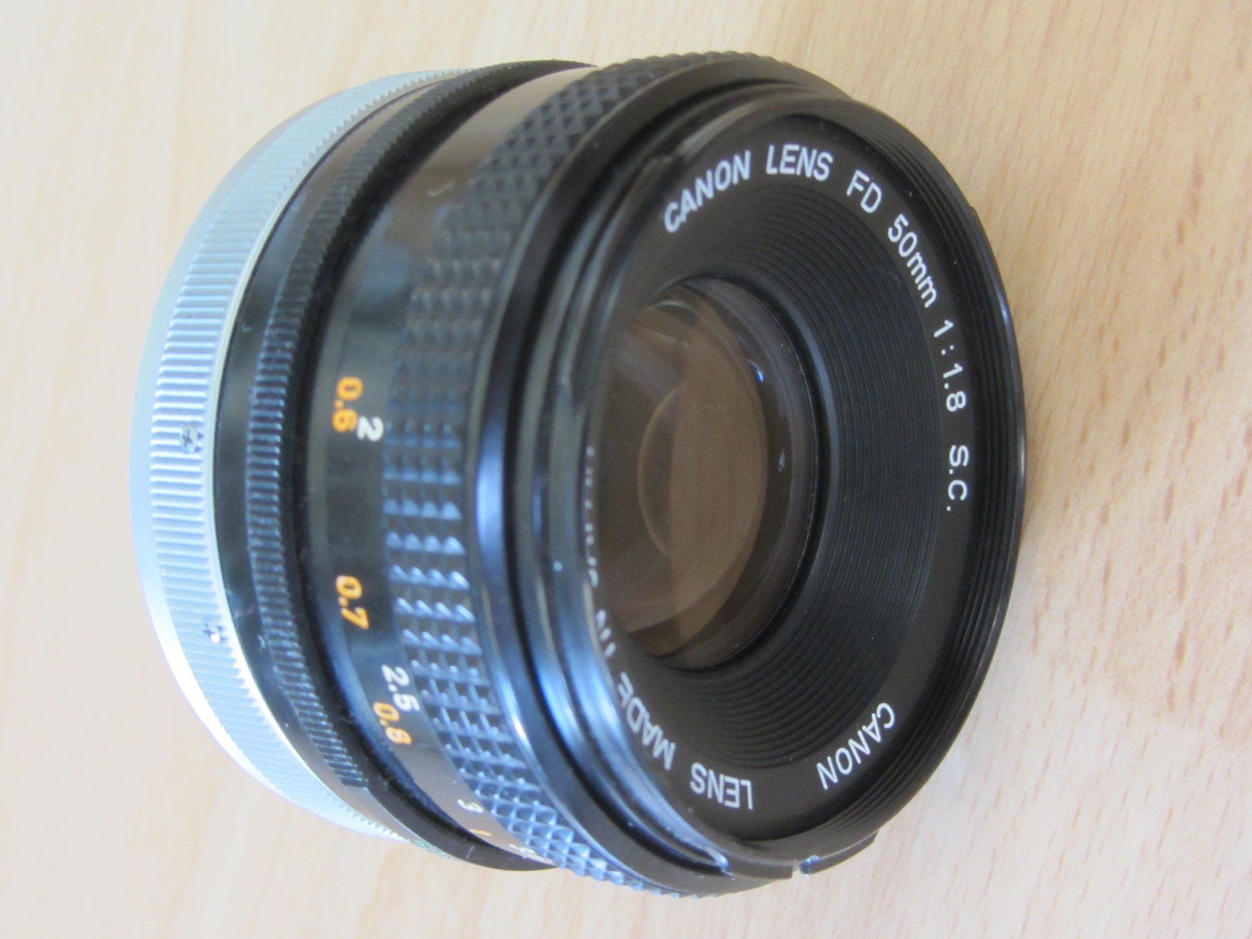 Canon Obiettivi: Objektiv CANON FD 50 / 1:1.8 S.C. – Usato da Beringen venduto da bimbo1109 6