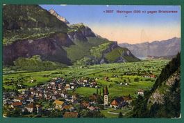Meiringen gegen Brienzersee, 1915, gelaufen