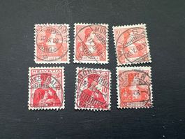 Lot Vollstempel Helvetia Brustbild  (4624)