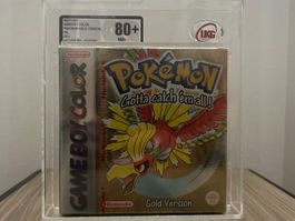 Gameboy Color Pokemon Gold 80 NM+ SEALED UKGRADERS