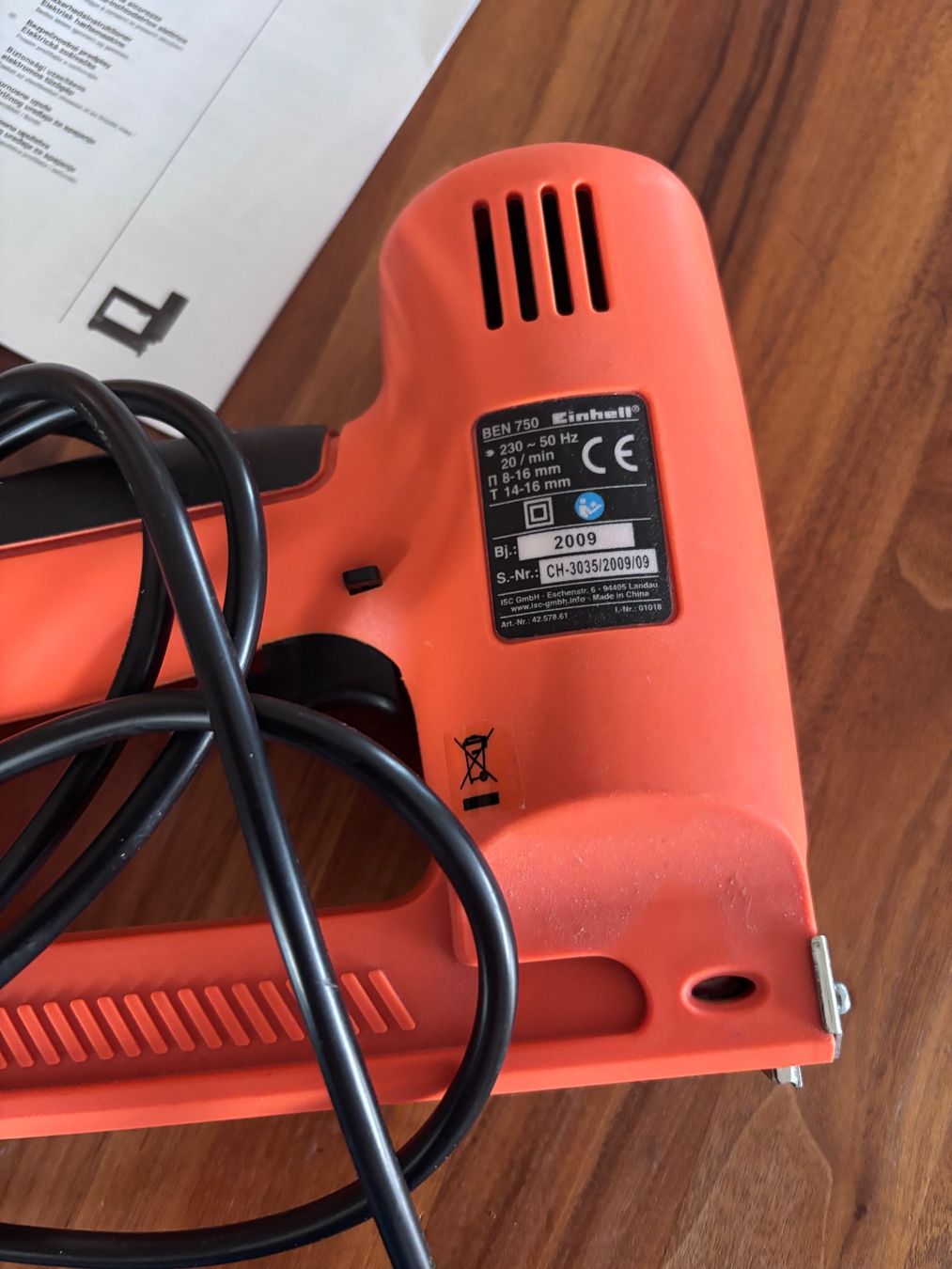 Einhell Alle Werkzeuge: Elektrotacker Bavaria by Einhell – Gebraucht aus Balsthal von Uroby 1