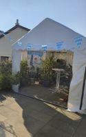 Festzelt weiss mit Fensterseitenwänden guter Zustand 3x4 m 