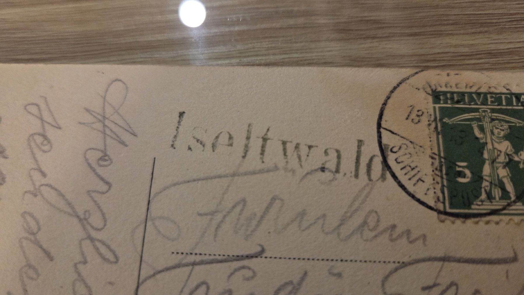 Tutti i francobolli: 1913 Schiffspost Stabstempel ISELTWALD – Usato da Arni AG venduto da Moth68 2