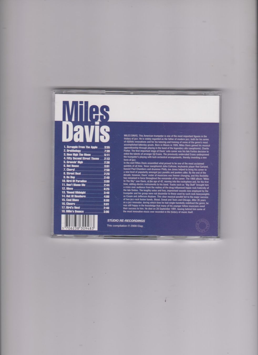 CD: Miles Davis Round Midnight CD – Usato da Bex venduto da Canouille 1