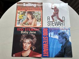 ROD STEWART tolle rare Single Sammlung Kult Top Hits Sailing