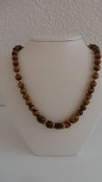 Tigerauge Kette mit Gold