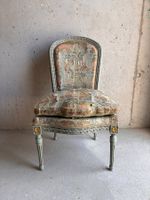 Vintage Polsterstuhl – Floral Stickerei