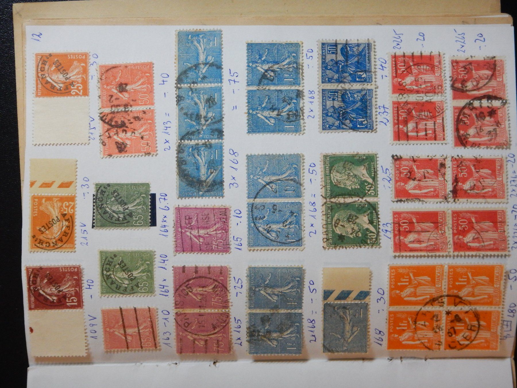 Alle Briefmarken: Frankreich Sammlung ab Klassik – Gebraucht aus Zürich von Muehlekauf 8