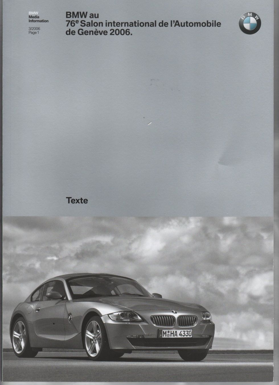 BMW Documenti: Pressemappe BMW Z4 – Nuovo (secondo la descrizione) da Corminboeuf venduto da corbay 1