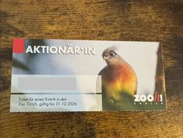Ticket Eintritt Zoo Zürich / Gutschein / Eintrittsticket