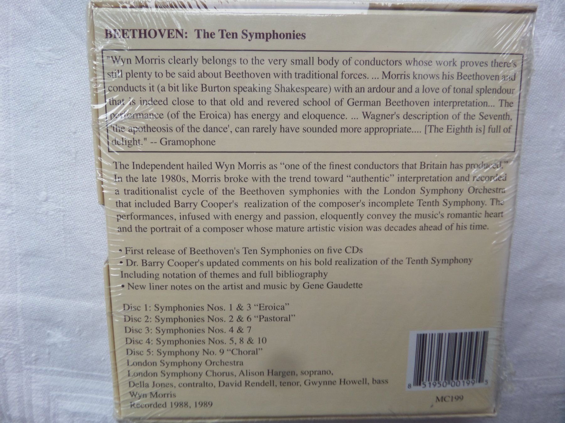 CD: Beethoven - 10 Symphonies : LSO - 5 X CD - Neue – Nuovo e nell'imballaggio originale da Genève venduto da CDLPBookS 1