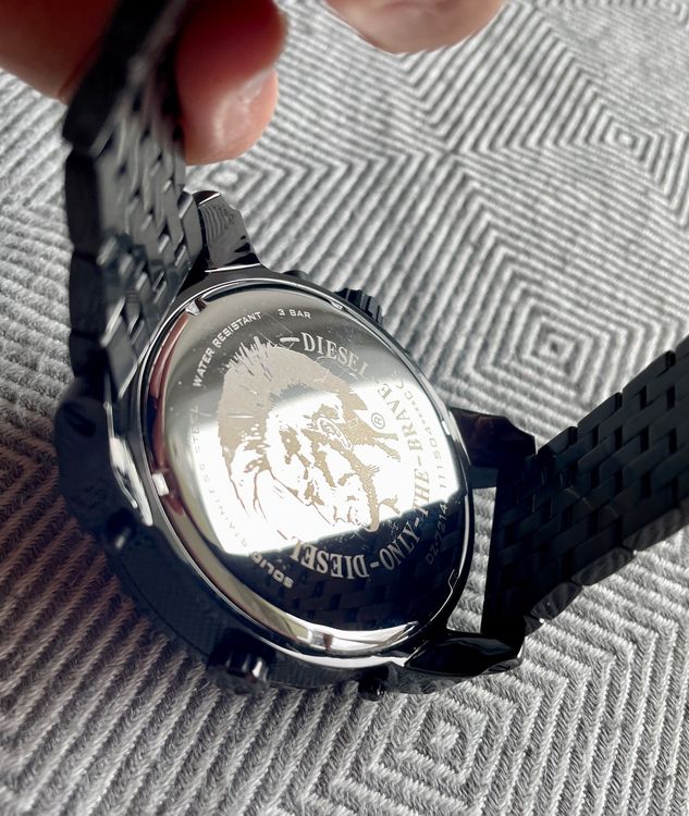 DIESEL Herren-Armbanduhr / Chronograph, schwarz 7