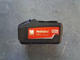 Metabo Akku Li-Power 18V 5.2Ah Ungebraucht