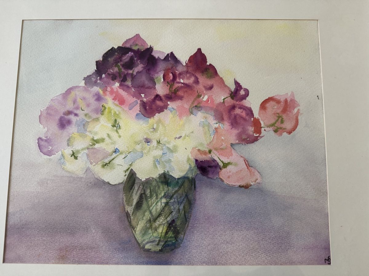 Dipinti: Max Staub: Aquarell Blumenbild, gerahmt, signiert MS – Usato da Erstfeld venduto da Mario_boe0 3
