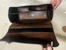 Alte Lockführer Tasche. 