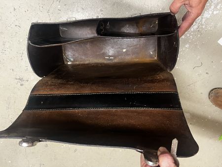 Alte Lockführer Tasche. 