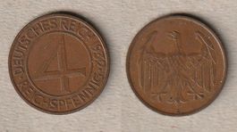 Weimarer Republik, 4 Pfennig 1932A