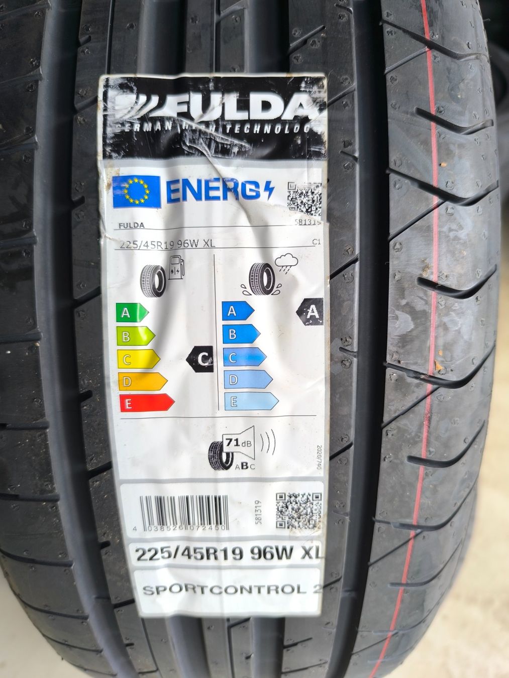 Pneumatici & Ruote complete: 225/45R19 Fulda SportControl – Nuovo (secondo la descrizione) da Jona venduto da Nabobtuning 1