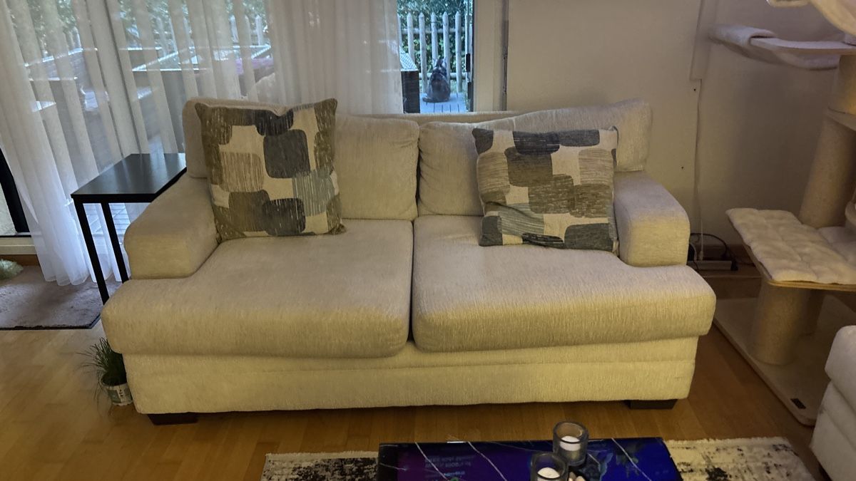 Divani: Sofa Set 3er-Schlafsofa& 2er-Sitz Sofa gross bequem beige – Usato da Fehraltorf venduto da Alexandra076 9