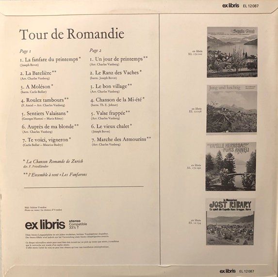 Dischi in vinile: Tour de Romandie (LP) – Usato da Grüningen venduto da azulmarron 1