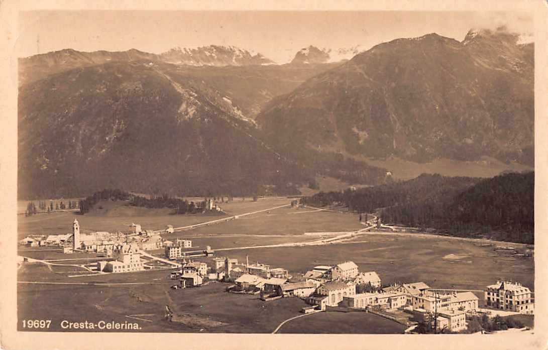 Ansichtskarten: 4x Ansichtskarten CELERINA ab 1919 - interessanter Mix ! – Gebraucht aus Lufingen von TopAnsichtskarten 6