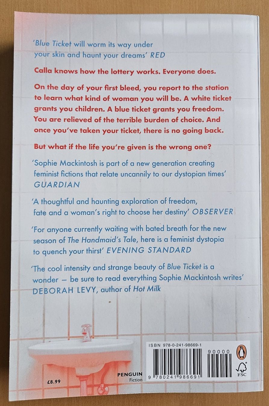 Libri: Sophie Mackintosh: Blue Ticket – Usato da Schaffhausen venduto da asyouwestley 1