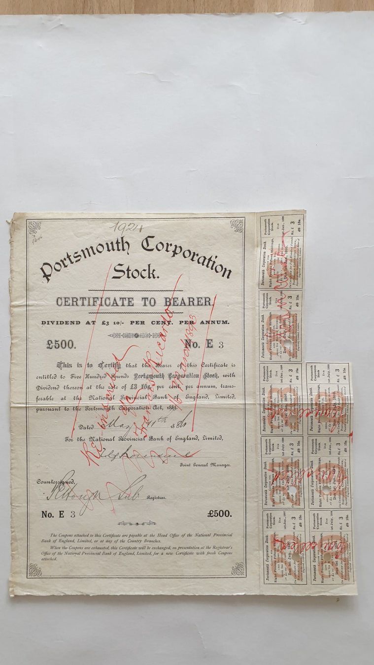 Documenti: Wertpapiere England. – Usato da Goldach venduto da armando_r 1