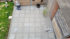 Graue Terrassenplatten, Betonplatten, Gartenplatten, 49 stk