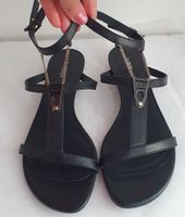Elegante La Perla Sandalen Schwarz, Leder,