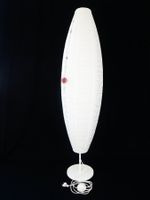 Stehlampe weiss mit Überzug