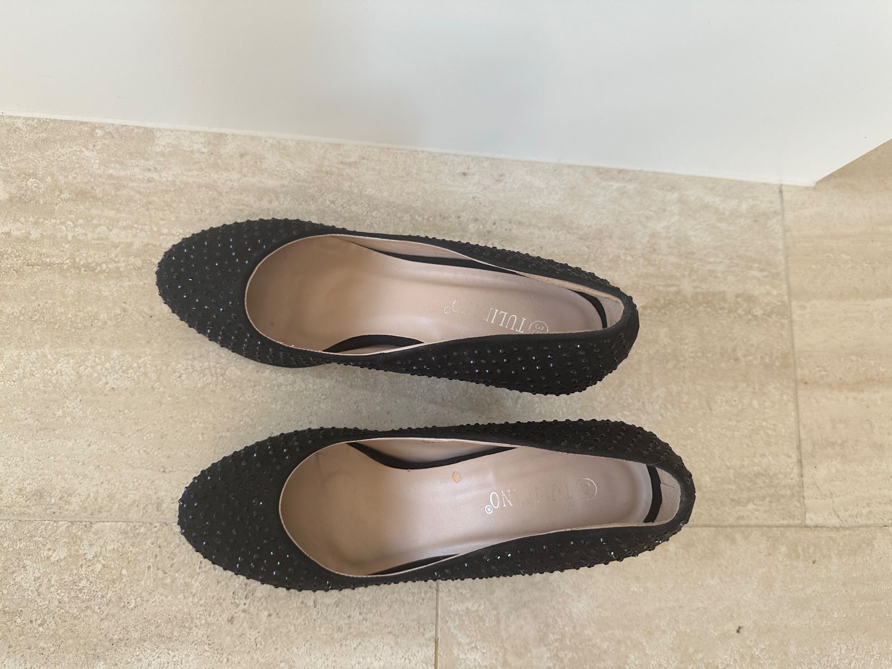Scarpe da donna: Schwarze High Heels mit Glitzersteinen – Usato da Thalwil venduto da ViviFu 8